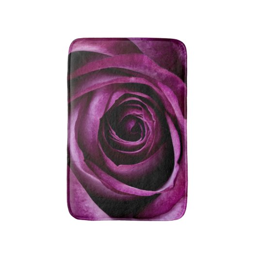 Dark Purple Rose Badematte (Vorderseite Vertikal)