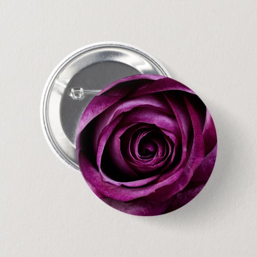 Dark Purple Rose Button (Vorne & Hinten)