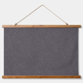 Dark purple textured surface swirling pattern wandteppich mit holzrahmen