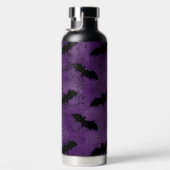 DARK PURPLE WITH BLACK HALLOWEEN BATS TRINKFLASCHE (Rechts)