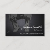 Dark Putt Golf Instructor Business Card Visitenkarte (Vorderseite)