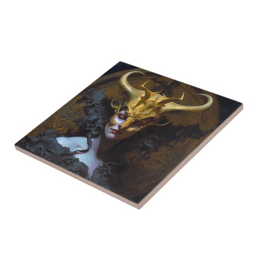 Dark Queen Fantasy Art Fliese (Seite)