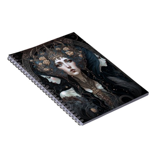 Dark Queen Fantasy Art Notizblock (Rechte Seite)