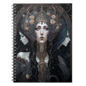 Dark Queen Fantasy Art Notizblock (Vorderseite)
