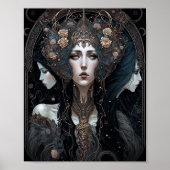 Dark Queen Fantasy Art Poster (Vorne)
