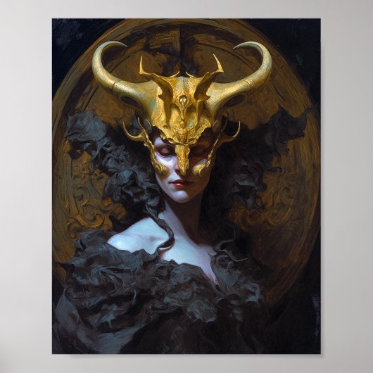 Dark Queen Fantasy Art Poster (Vorne)