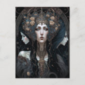 Dark Queen Fantasy Art Postkarte (Vorderseite)