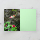 dark rain, Koi greeting cards Karte (Innenseite)