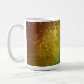Dark Rainbow Colored Bokeh Style Tasse (Links)