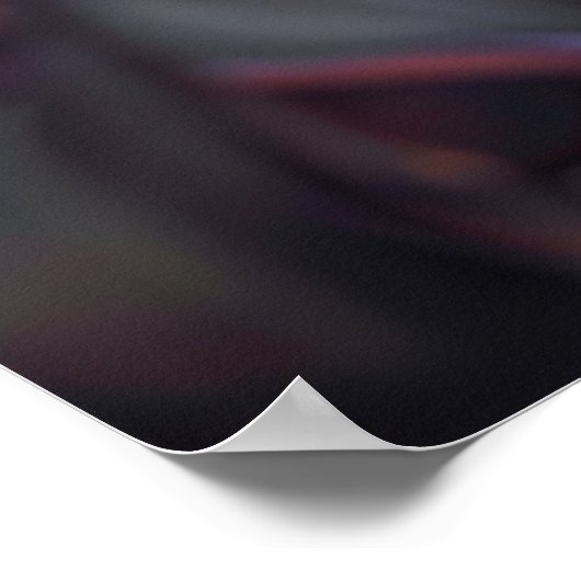 Dark Rainbow Iridescent Viper Coiled Poster (Ecke)