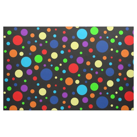 Dark Rainbow Spots Fabric Stoff (Fat Quarter (45,7 x 55,9 cm))