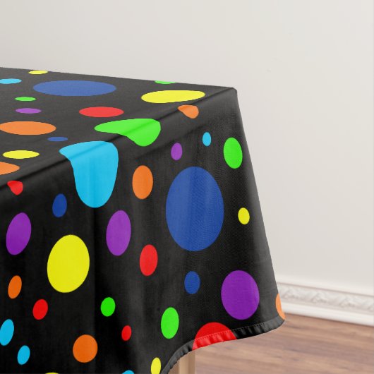 Dark Rainbow Spots Tablecloth Tischdecke (Beispiel)