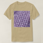 Dark Raspberry Abstrakt Low Polygon Hintergrund T-Shirt (Design vorne)