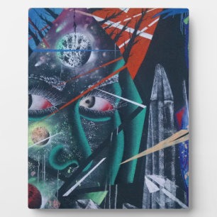 Dark Rave Graffiti Fotoplatte