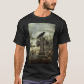 Dark Raven auf dem alten Kreuz T-Shirt (Vorderseite)