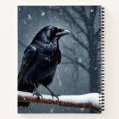 Dark Raven Black Bird Notizblock (Rückseite)