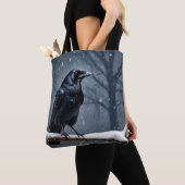Dark Raven Black Bird Tasche (Von Nahem)