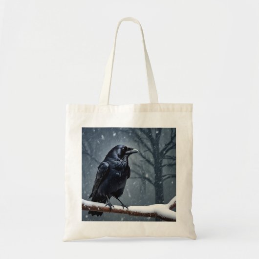 Dark Raven Black Bird Tragetasche (Vorne)