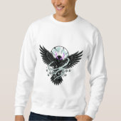 Dark Raven Under the Halloween Moon Sweatshirt (Vorderseite)