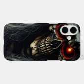 Dark Reaper Skull with Glowing Eyes Phone Case (Rückseite (Horizontal))