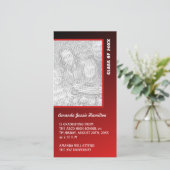 Dark Red Abschluss Ankündigung (Stehend Vorderseite)