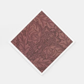 Dark Red Acanthus Blätter (von William Morris) Serviette (Ecke)
