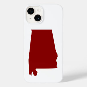 Dark Red Alabama Shape Case-Mate iPhone Hülle