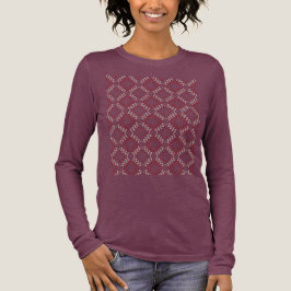 Dark Red Aqua Abstrakt Sparkler Small Tiles Design Tri-Blend Shirt