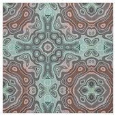 Dark Red Aquamarin Blue Green Bali Batik Muster Stoff (Muster)