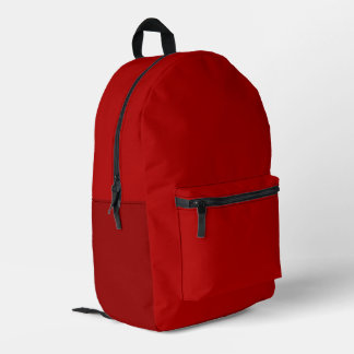 Dark Red Backpack Bedruckter Rucksack