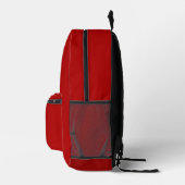 Dark Red Backpack  Bedruckter Rucksack (Rechts)