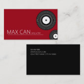 Dark Red Beruflich Song Writer Musician Visitenkarte (Vorne/Hinten)