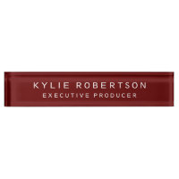 Dark Red Beruflich Trendy Moderne Minimalistisch