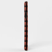 Dark Red Black Industrial Imitats Stainless Steel  Case-Mate iPhone Hülle (Hinten/Rechts)