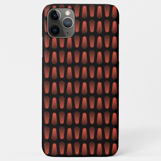 Dark Red Black Industrial Imitats Stainless Steel  Case-Mate iPhone Hülle (Rückseite)