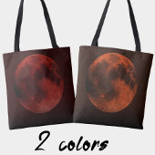 Dark Red Blood Moon Graphic Tasche