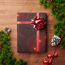 Dark Red Burgundy Gothic Lace Snowflake Geschenkpapier