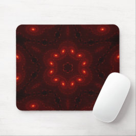Dark Red Burgundy Gothic Lace Snowflake Mousepad