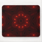 Dark Red Burgundy Gothic Lace Snowflake Mousepad (Vorne)