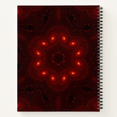 Dark Red Burgundy Gothic Lace Snowflake Notizblock (Rückseite)