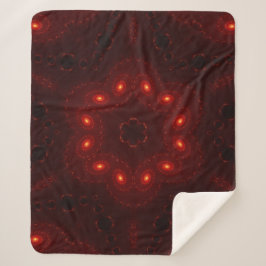 Dark Red Burgundy Gothic Lace Snowflake Sherpadecke