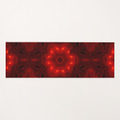 Dark Red Burgundy Gothic Lace Snowflake Yogamatte (Vorderseite (Horizontal))