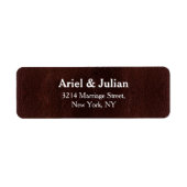 Dark Red Burgundy Wedding Return Address (Vorne)