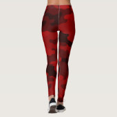 Dark Red Camouflage Leggings (Rückseite)