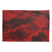 Dark Red Camouflage Pillowcase Set Kissenbezug (Rückseite-Links)