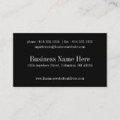 Dark Red Cherry Wood Texture Looking Business Card Visitenkarte (Rückseite)