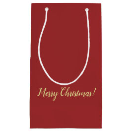 Dark Red Christmas Geschenktasche Kleine Geschenktüte