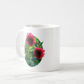 Dark Red Dalhias Kaffeetasse (Vorderseite Links)