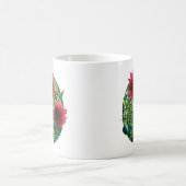 Dark Red Dalhias Kaffeetasse (Mittel)