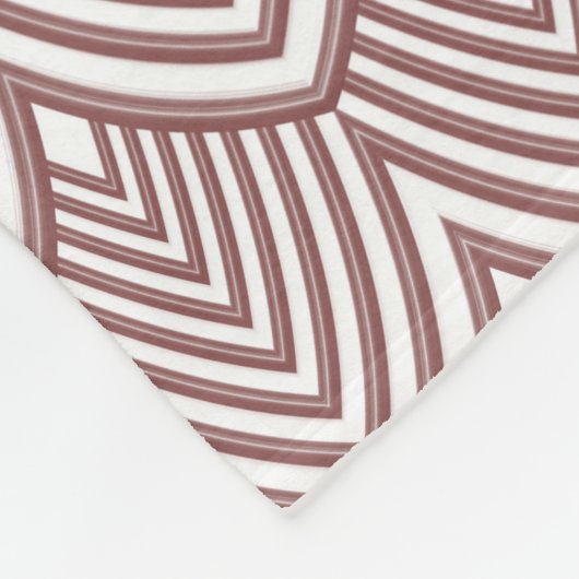 Dark Red Deko Scallops Navy Blue Monogram Name Fleecedecke (Ecke)